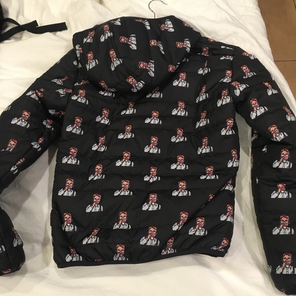 Reversible puffer hoodie - Picture 2 of 4